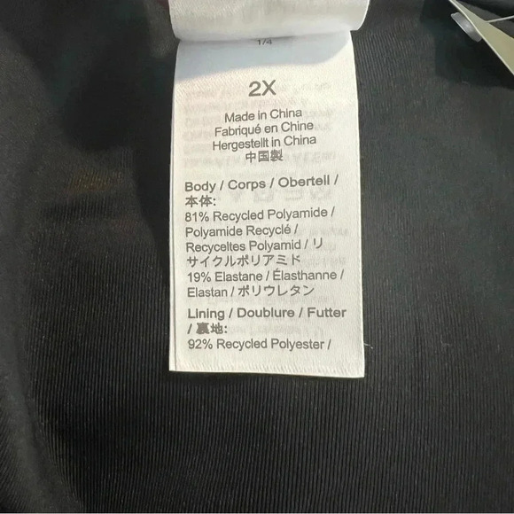 J Crew Bikini Bottom Sz 2X Ribbed Cross Front cheeky bikini black - Picture 3 of 4